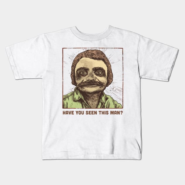 Have You Seen This Man? Kids T-Shirt by DankFutura